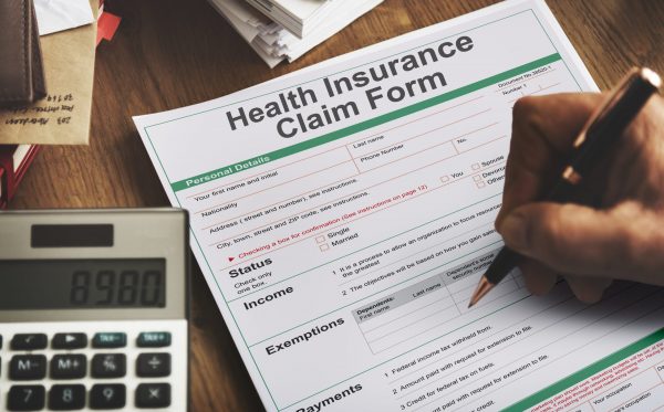 Health Benefits Claim Benefits Form Concept